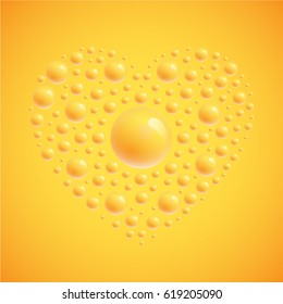 Heart made by realistic spheres