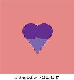 Un corazón hecho con formas