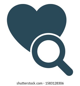 
heart, magnifier Isolated Vector Icon which can be easily modified or edited
