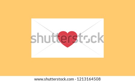 Heart mail vector. free space for text. wallpaper.