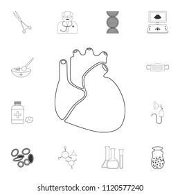 Heart of man icon. Simple element illustration. Heart of man symbol design from Medical collection set. Can be used for web and mobile on white background
