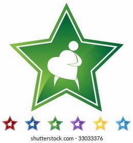 heart man star