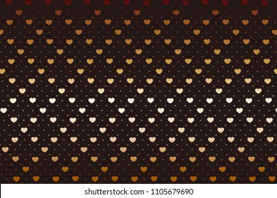 Heart mark and check pattern