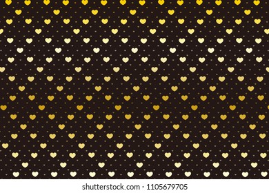Heart mark and check pattern