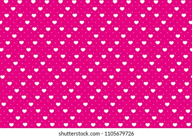 Heart mark and check pattern