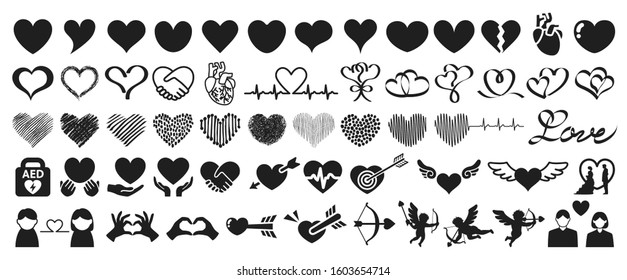 
Heart material for valentines and weddings