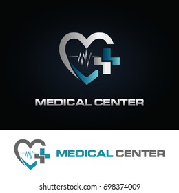 Heart Medical Center Logo Symbol Icon