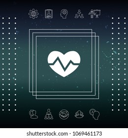 Heart medical icon