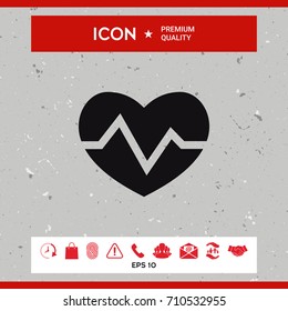 Heart medical icon