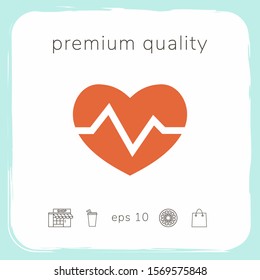 Heart medical icon. Graphic elements for your design