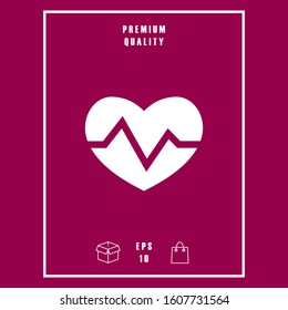 Heart medical icon. Graphic elements for your design