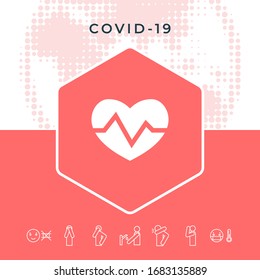 Heart medical icon. Graphic elements for your design