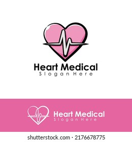 Heart Medical Logo Illustration Art Stock Vector (Royalty Free ...