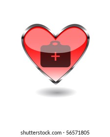 Heart Medical suitcase
