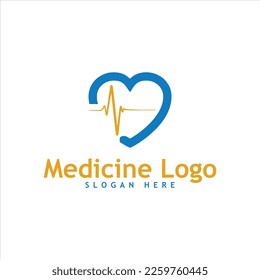 Logo de la medicina cardíaca en vector