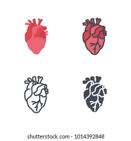 Heart medicine vector icon