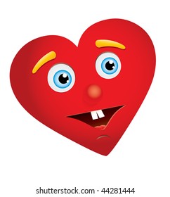 Heart with Men face