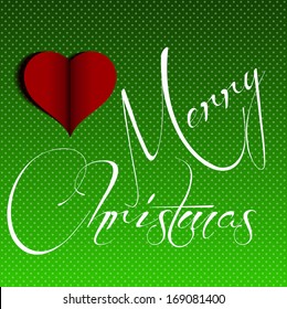 heart and merry christmas