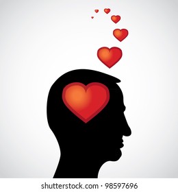 heart in the mind - illustration