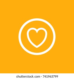 Heart as Mobile and web Icon 