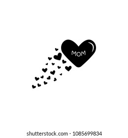 heart mom icon. Element of mother day for mobile concept and web apps. Detailed heart mom icon can be used for web and mobile. Premium icon on white background