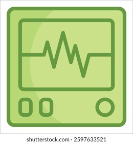 Heart Monitor Icon Element For Design
