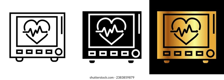 The Heart Monitor icon symbolizes real-time tracking of vital signs, especially the heart rate, in medical contexts.