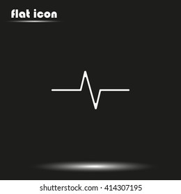Heart monitor pulse line.