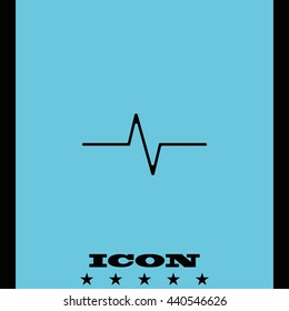 Heart monitor pulse line.