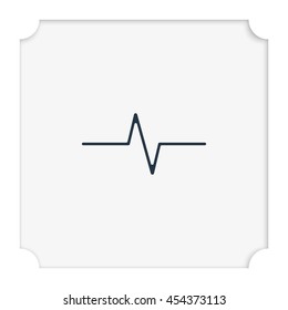Heart monitor pulse line.