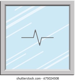 Heart monitor pulse line.