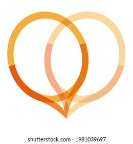 Heft Monogram O V Logo Vector