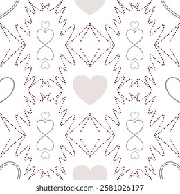 Heart Motif Pattern,  Seamless pattern,
Printable art motif pattern, Heart pattern, Surface Design