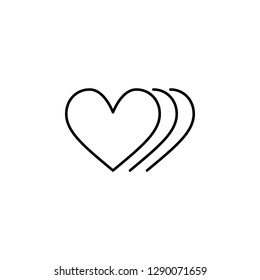 heart movement icon. Element of Valentine's Day icon for mobile concept and web apps. Detailed heart movement icon can be used for web and mobile