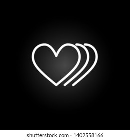 heart movement neon icon. Elements of Heartbeat set. Simple icon for websites, web design, mobile app, info graphics