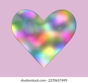 corazón con icono de textura multicolor