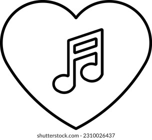 heart music musical sound audio Outline