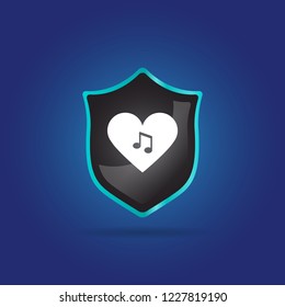 heart and music note icon