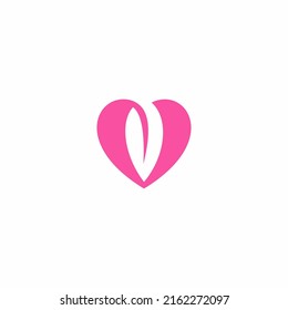 Heart Nature Logo Design Vector