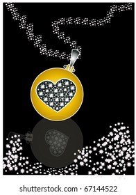 heart necklace & pendant