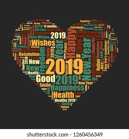 heart, new year, 2019
