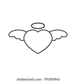 Heart with nimbus icon
