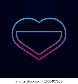 Heart nolan icon. Simple thin line, outline vector of blood donation icons for ui and ux, website or mobile application