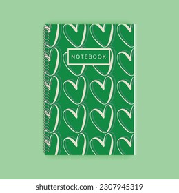 heart notebook cover design notebook diary cover design with heart on cover minimalist spiral note