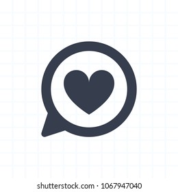 Heart Notification - Segment Icons. A professional, pixel-aligned icon.
