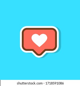 heart Notifications icon like icon vector. social media Like vector icon.