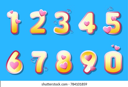 Heart Number so cute