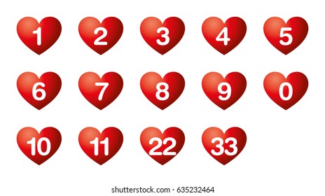 100,280 Heart number Images, Stock Photos & Vectors | Shutterstock