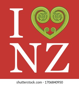 I Heart NZ Koru Icon