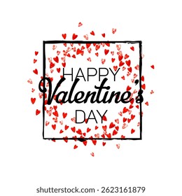 Heart Offer. Greeting Design For Engagement. Special Frame. Red Retro Decoration. Ornament Wallpaper For Girl. Rose Holiday Border. Pink Heart Offer.